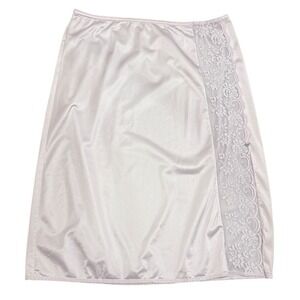Vintage Maidenform Chantilly Lavender Lace Half Slip Skirt Womens Medium 1980s